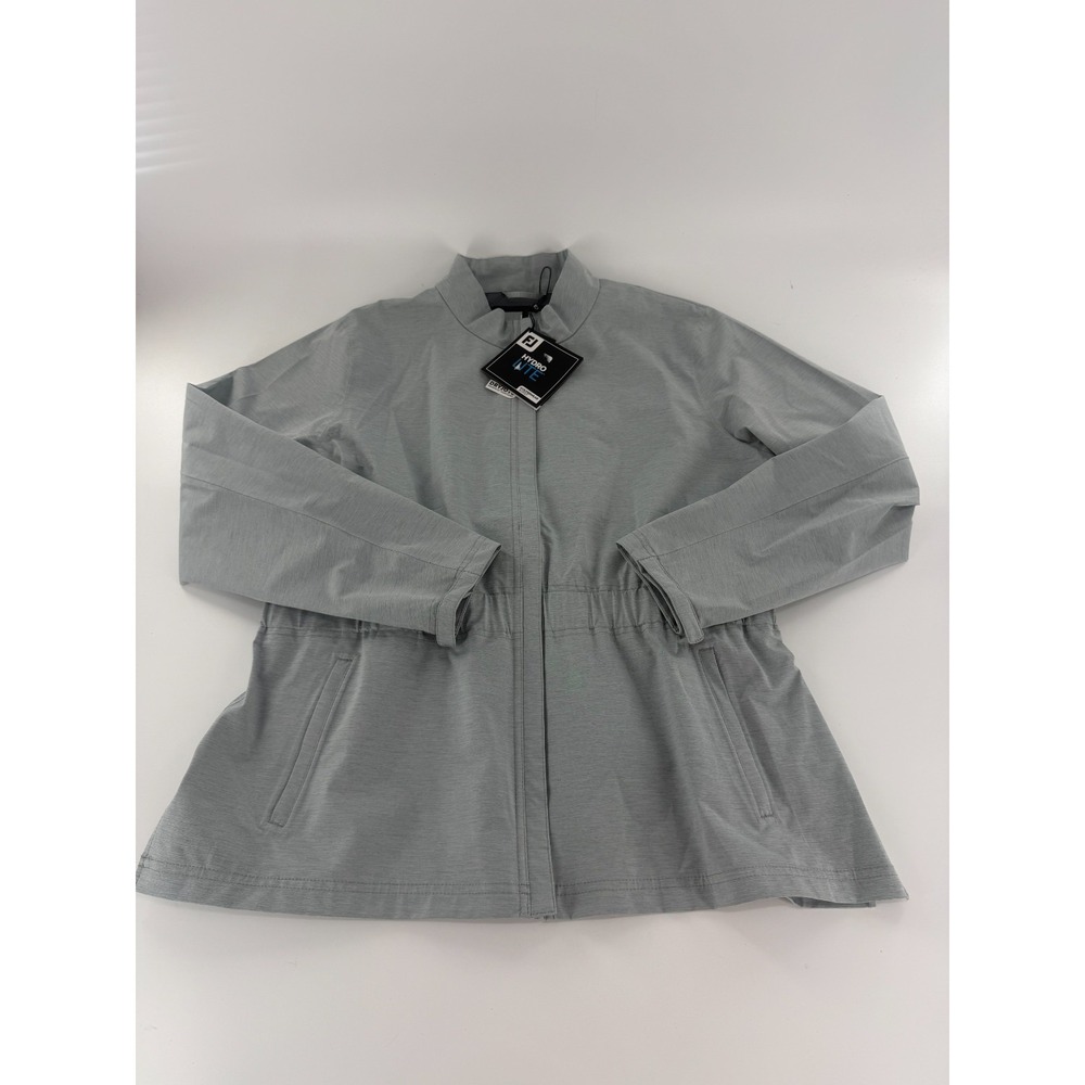 FootJoy HydroLite Rain Jacket Womens Size XL Heather Gray Waterproof Golf NWT